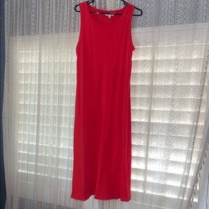 Sleeveless Red Maxi Dress